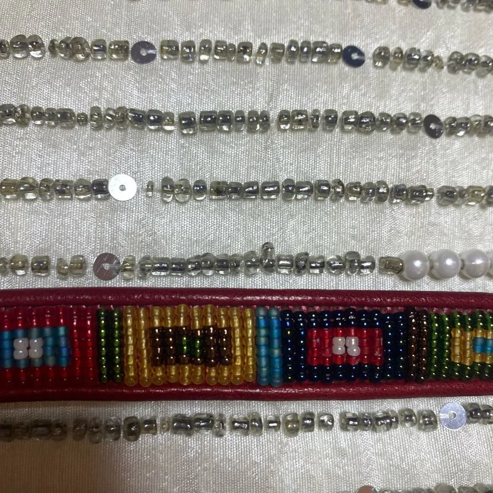 Brighton beaded belt, L 35 inch